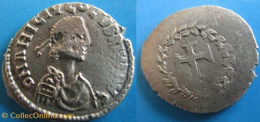 « silique » Olybrius Faux moderne coin ancient c to roman republicain imperial silique olybrius faux moderne