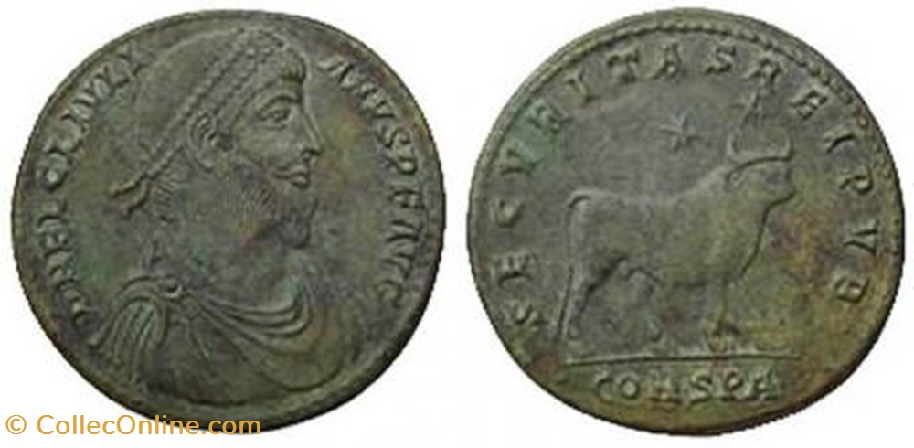 Double Maiorina Julien II Faux moderne coin ancient c to roman republicain imperial double maiorina julien ii faux moderne