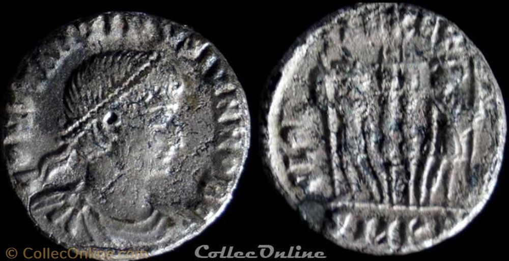 Ae3 Constantin II monnaie antique av jc ap romaine ae3 constantin ii