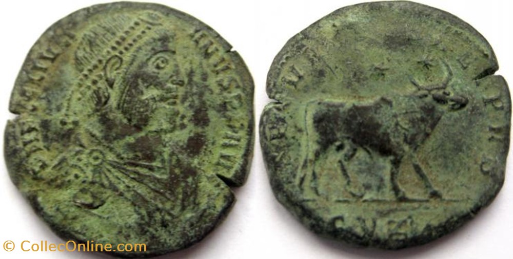 coin ancient c to roman republicain imperial double maiorina julien ii faux moderne