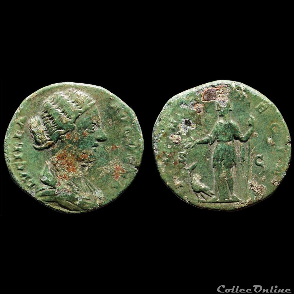 LUCILLE As monnaie antique romaine lucille as