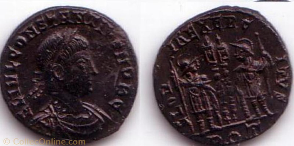 Ae3 Constance II monnaie antique av jc ap romaine ae3 constance ii