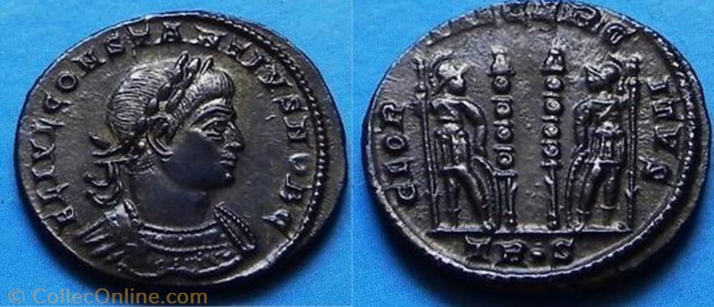 Ae3 Constance II monnaie antique av jc ap romaine ae3 constance ii