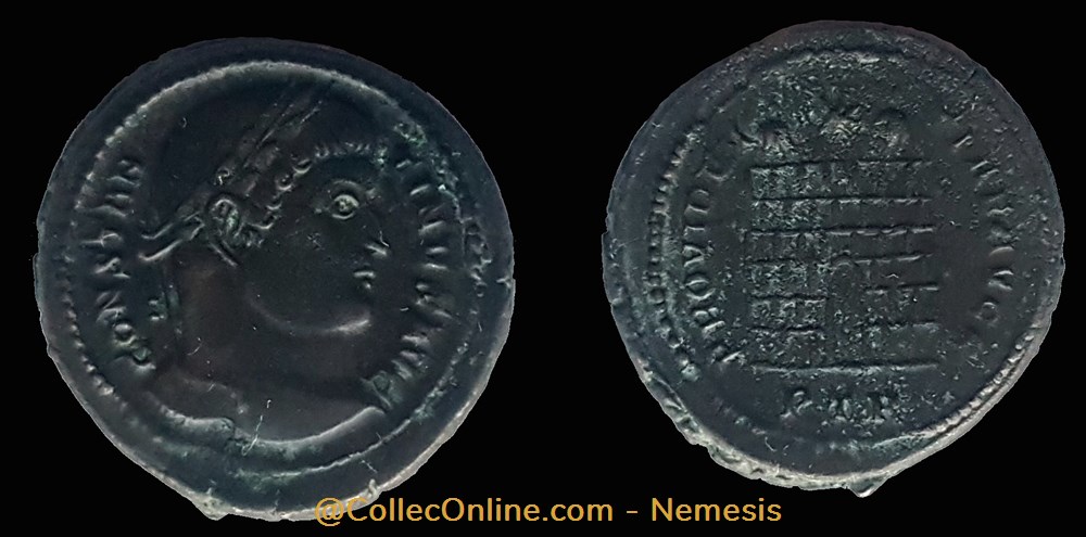 CONSTANTIN I - Double Nummus (RRR) coins ancient to roman republic imperial constantin i double nummus rrr