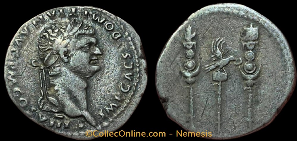 DOMITIEN Cistophore monnaies antiquite av jc a ap romaines republicaines imperiales domitien cistophore
