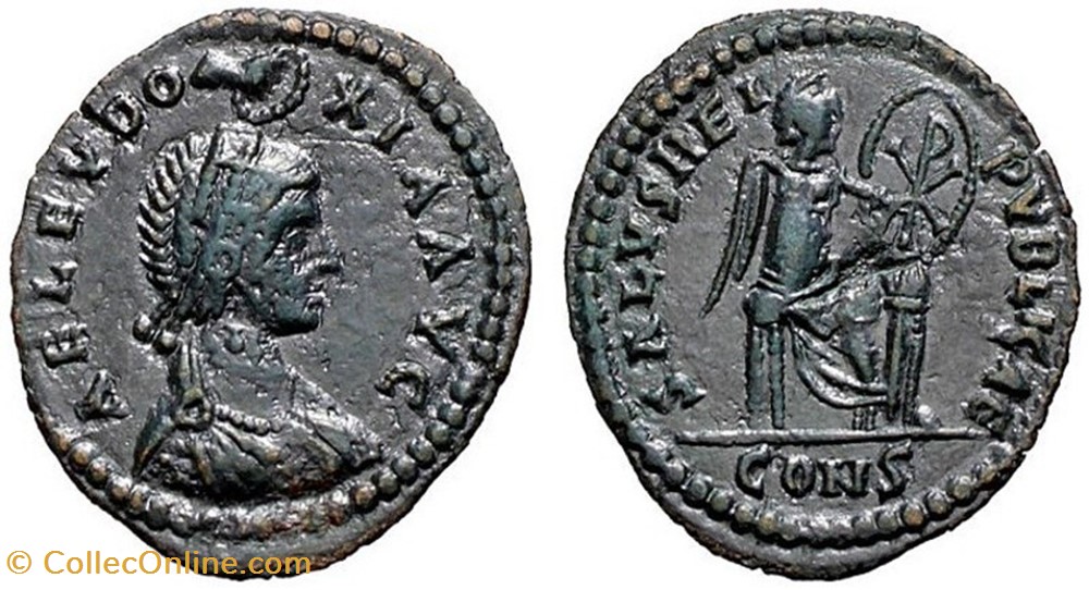 Ae3 Eudoxie FAUX MODERNE coin ancient b c to roman republicain imperial ae3 eudoxie faux moderne
