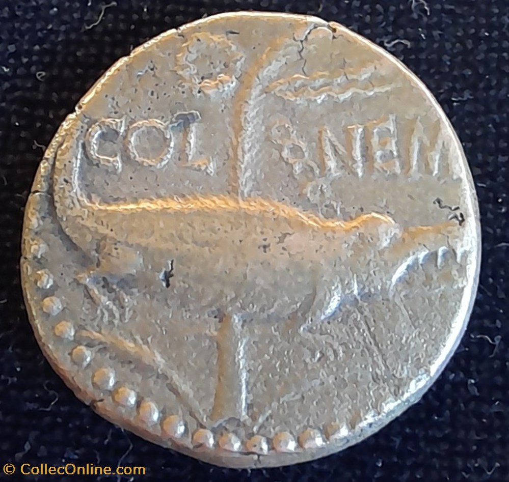 Dupondius - Auguste et Agrippa - COL NEM monnaies antiques romaines provinciales dupondius auguste et agrippa col nem