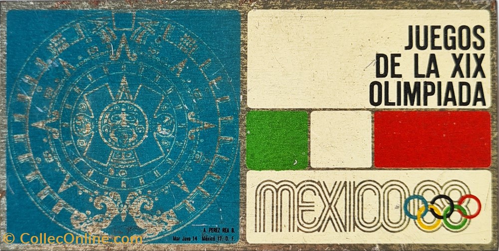 Mexico 1968 plaque commémorative sport olympisme mexico 1968 plaque commemorative