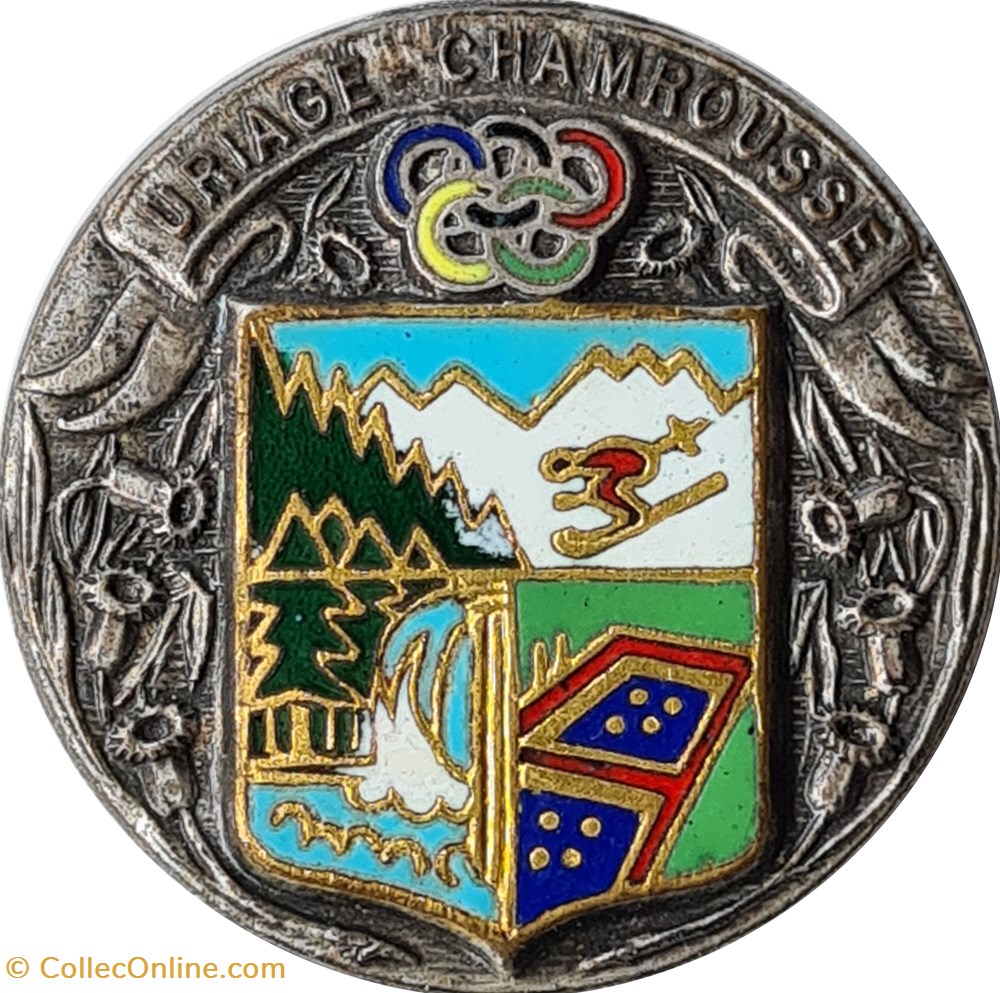 Grenoble 1968 médaille Uriage-Chamrousse sport olympisme grenoble 1968 medaille uriage chamrousse