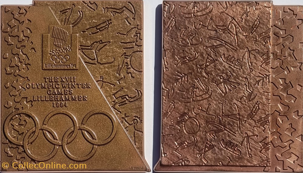 Lillehammer 1994 médaille de participant sport olympisme lillehammer 1994 medaille de participant