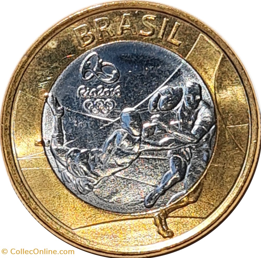 sport olympisme rio 2016 piece de 1 real rugby