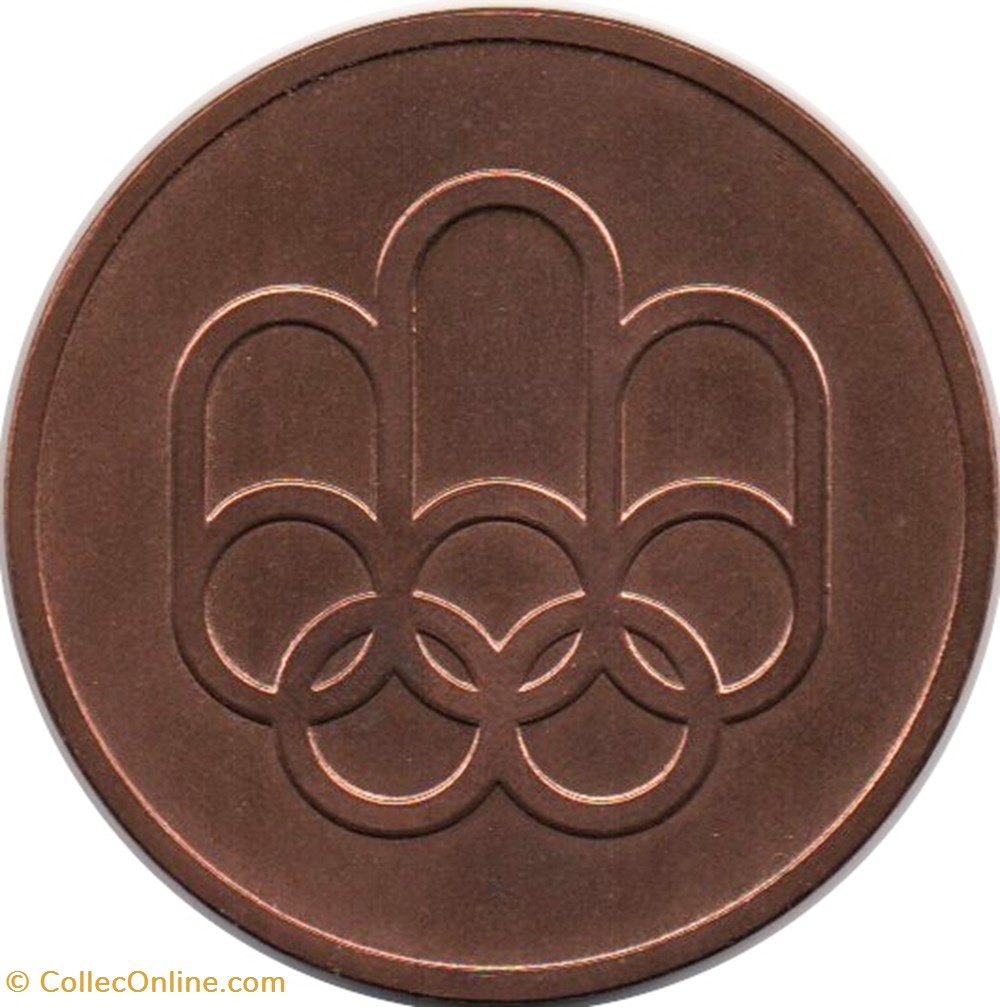 Montréal 1976 médaille de participant sport olympisme montreal 1976 medaille de participant