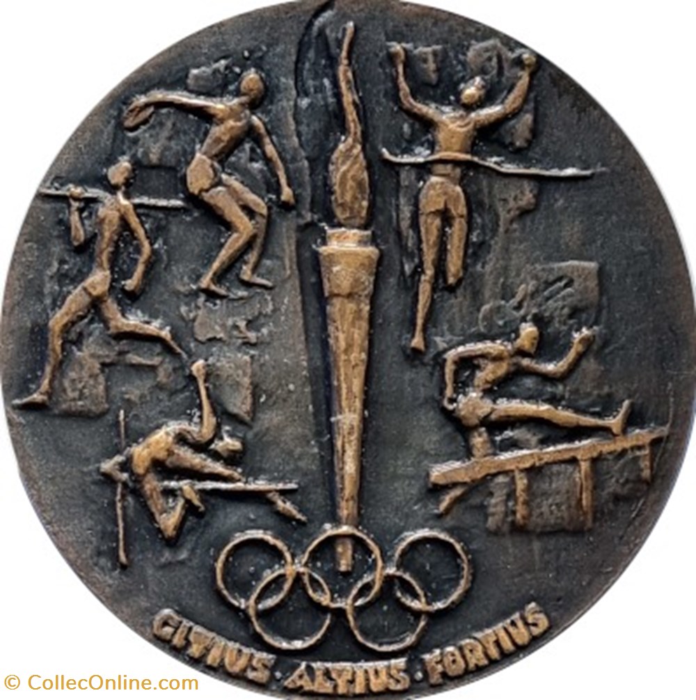 Pierre de Coubertin médaille commémorative sport olympisme athletisme epreuves combinees pierre de coubertin medaille commemorative