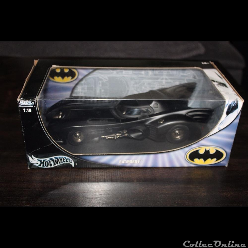 modele reduit voiture batmobile 1989 hot wheels burton 1 18 eme