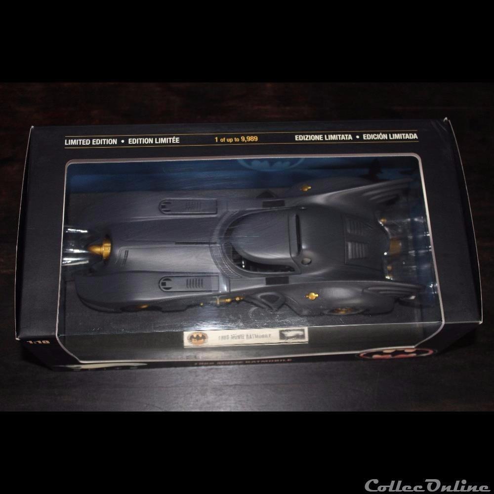 Batmobile Hotwheels Elite 1989 Burton 1/18 eme R1794 4 modele reduit voiture batmobile hotwheels elite 1989 burton 1 18 eme r1794