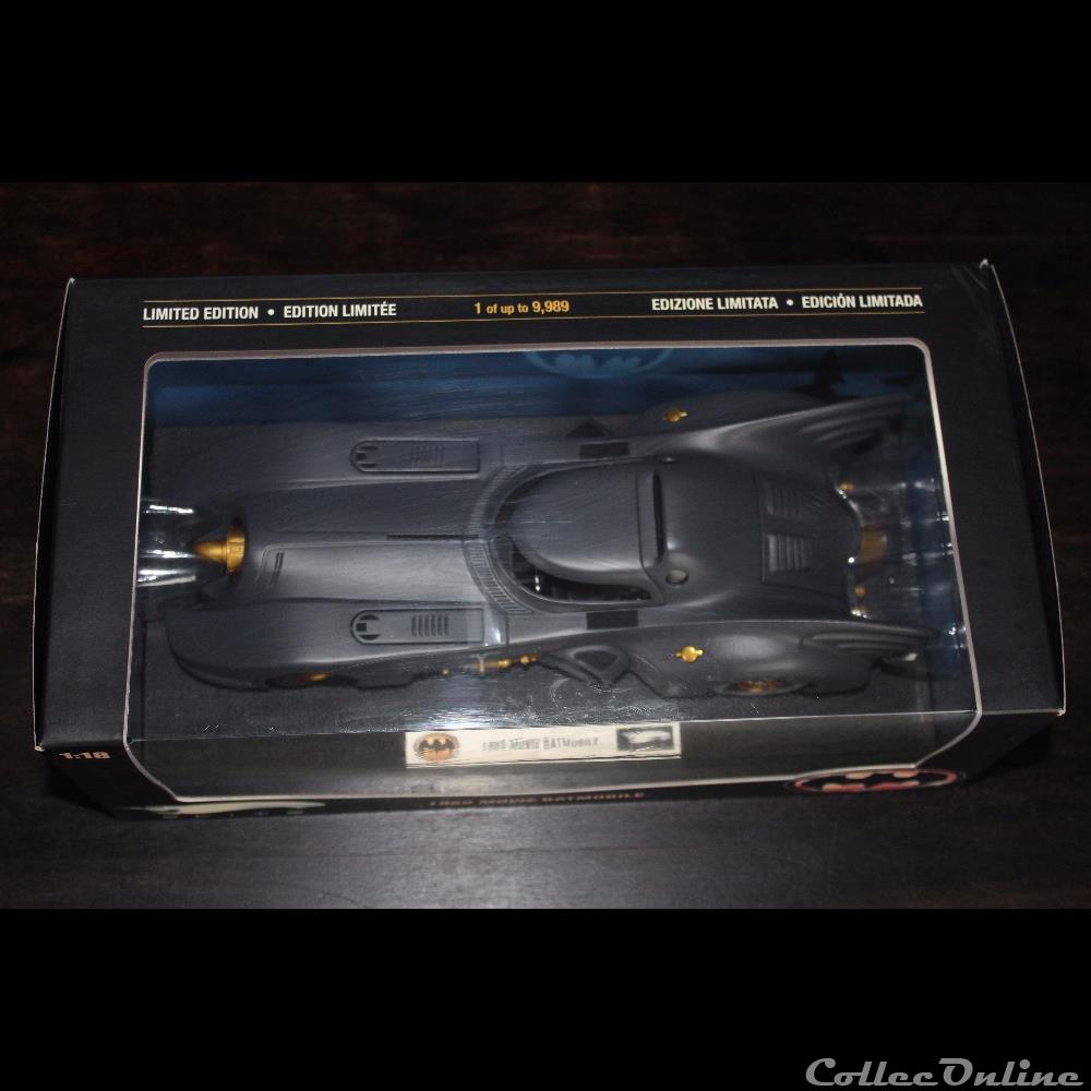 Batmobile Hotwheels Elite 1989 Burton 1/18 eme R1794 2 modele reduit voiture batmobile hotwheels elite 1989 burton 1 18 eme r1794