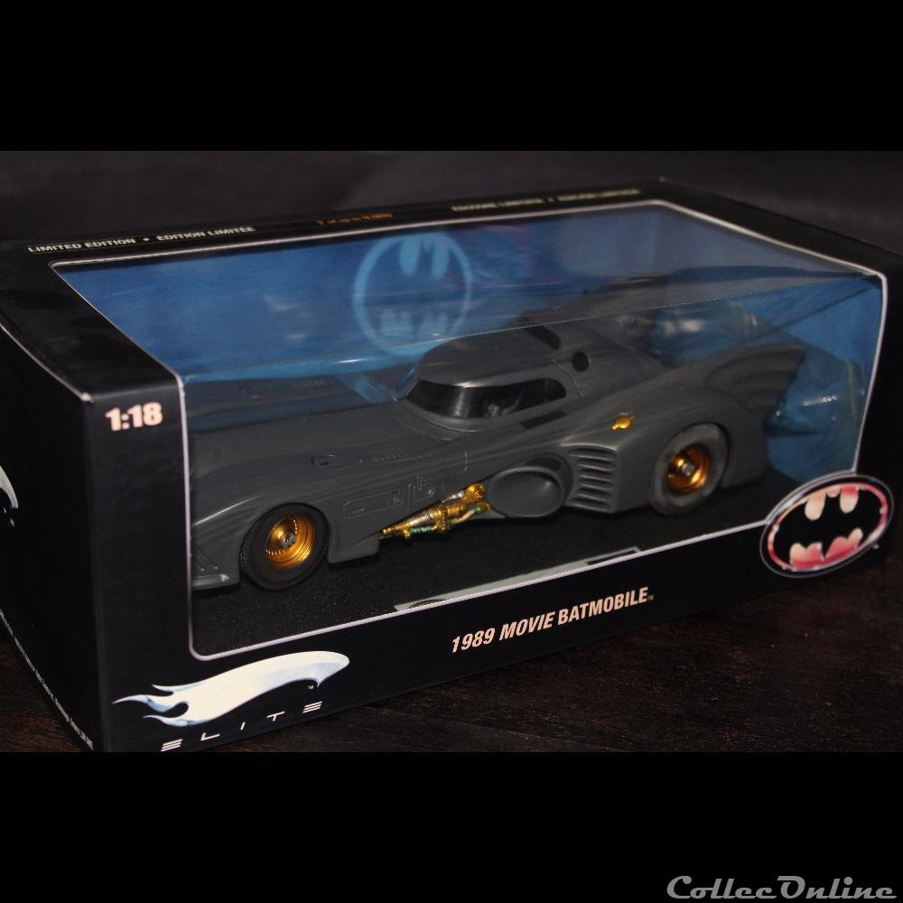 Batmobile Hotwheels Elite 1989 Burton 1/18 eme R1794 4 modele reduit voiture batmobile hotwheels elite 1989 burton 1 18 eme r1794