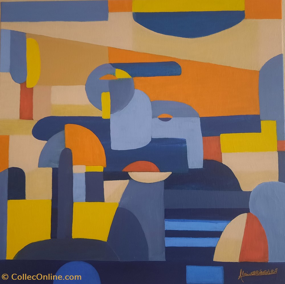 Abstraction geometrique 50x50 art antiquites peintures dessins abstraction geometrique 50x50