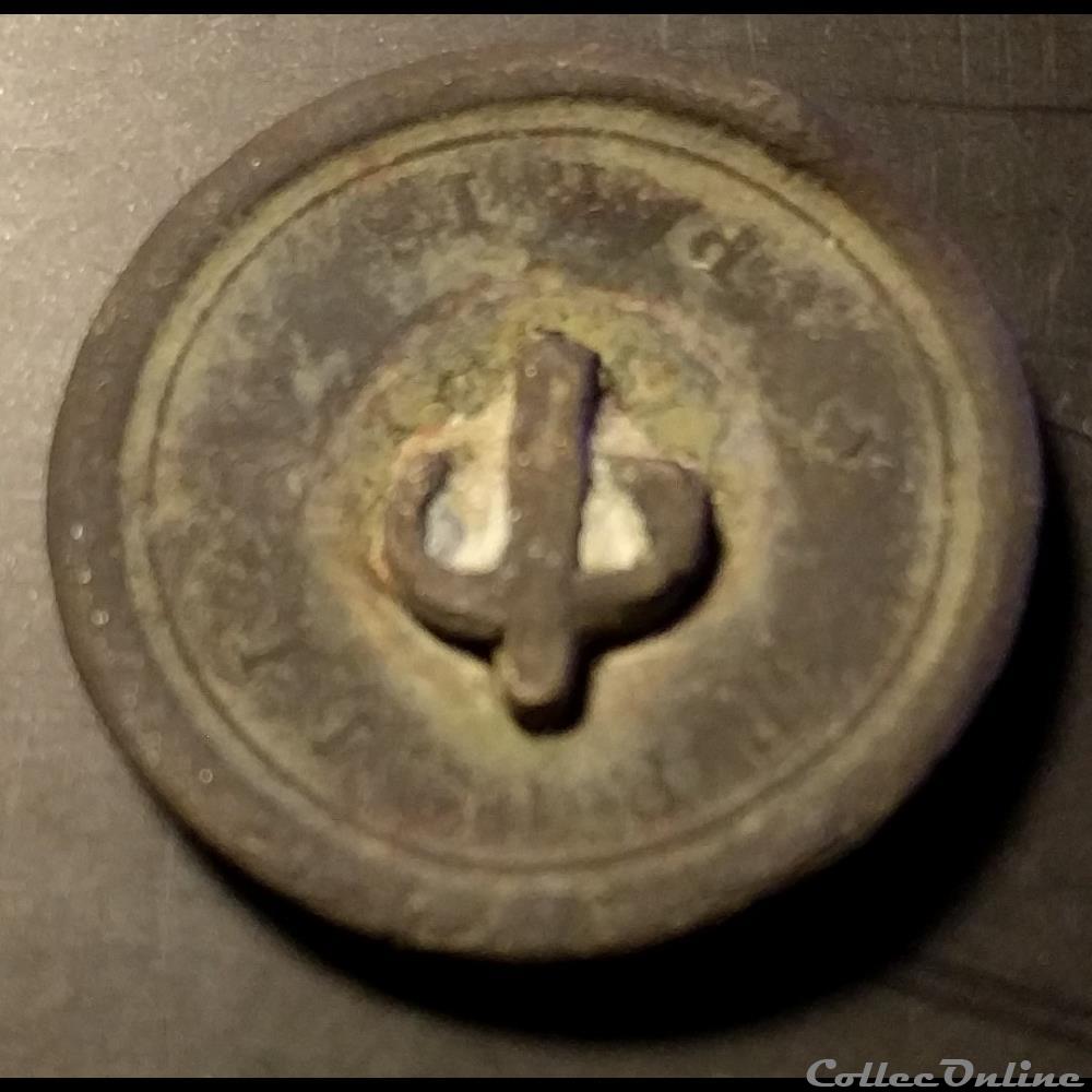Bouton Uniforme "Equipages de Ligne" 1840-1856 militaire moderne bouton uniforme equipages de ligne 1840 1856