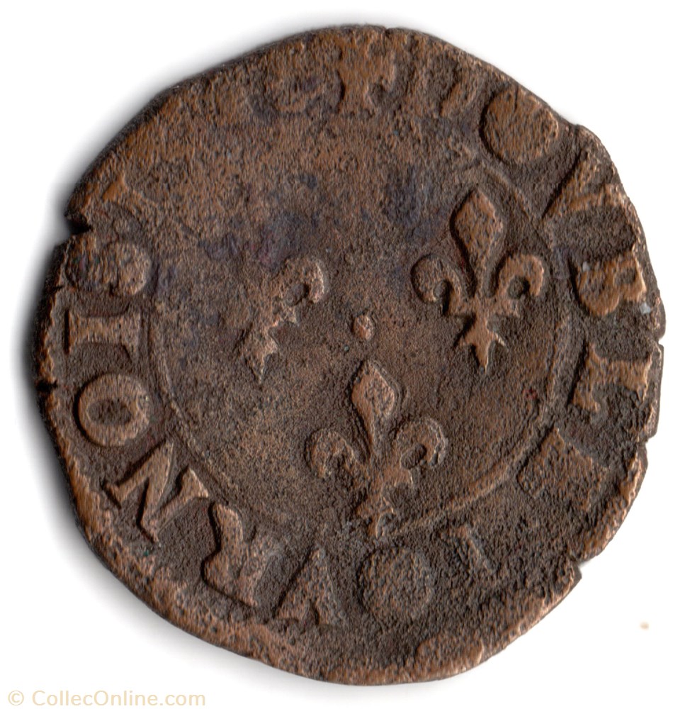 CGKL242 - Double tournois HENRI IV 159?E Tours monnaie france a royale cgkl242 double tournois henri iv 159 e tours