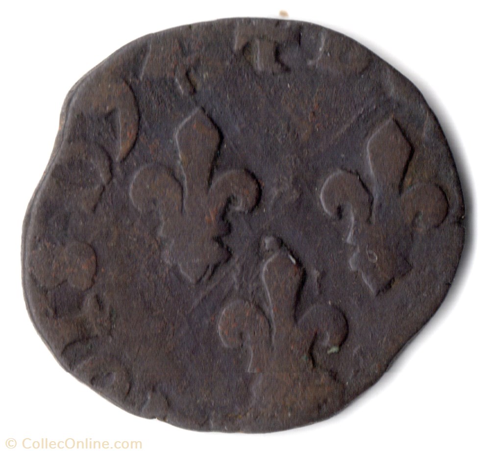 CGKL230 - Double tournois HENRI IV 1594 Saint-Palais monnaie france royale cgkl230 double tournois henri iv 1594 saint palais