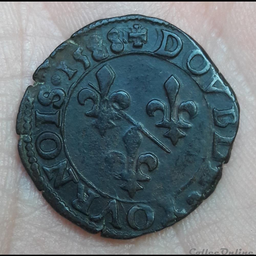 monnaie france feodale francois ii de bourbon montpensier 1582 1592 double tournois