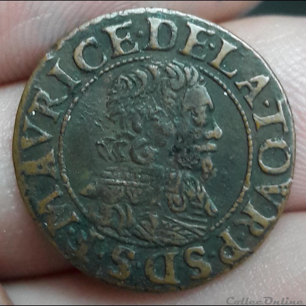 FREDERIC-MAURICE de la Tour d'Auvergne 1623-1642 monnaie france feodale frederic maurice de la tour auvergne 1623 1642