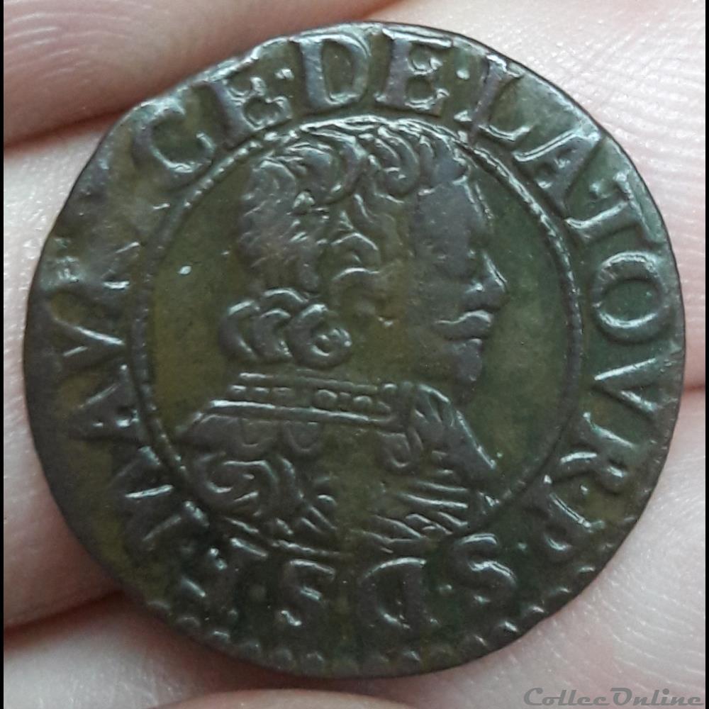 FREDERIC-MAURICE de la Tour d'Auvergne 1623-1642 monnaie france feodale frederic maurice de la tour auvergne 1623 1642