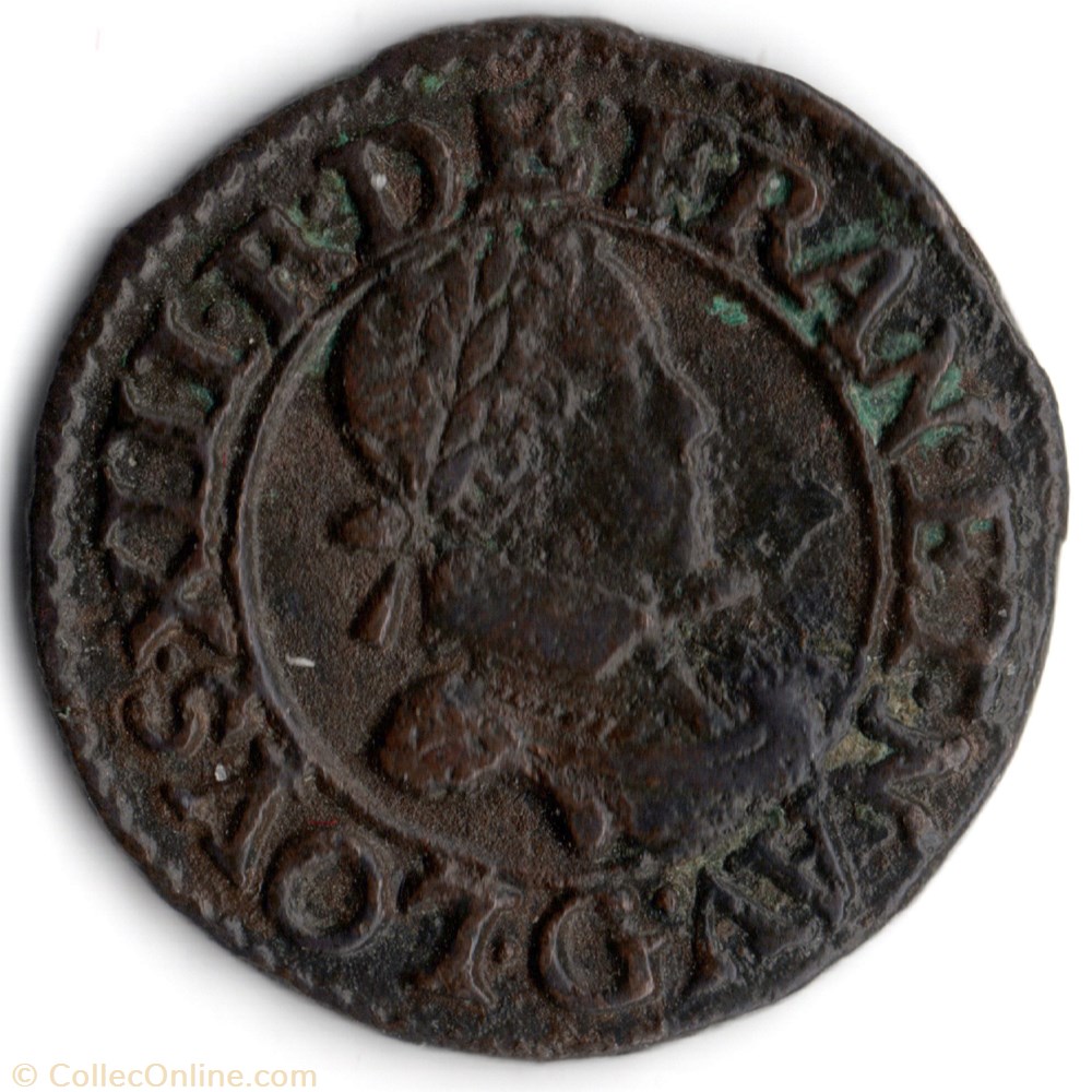 CGKL412 - Double tournois LOUIS XIII 1620G Poitiers monnaie france a royale cgkl412 double tournois louis xiii 1620g poitiers