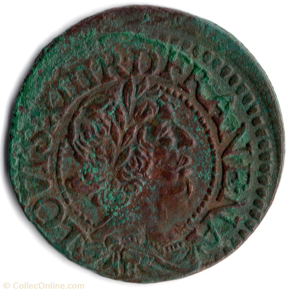 monnaie france a royale cgkl462 double tournois louis xiii 1638e tours