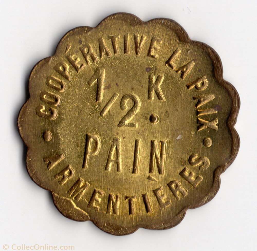 monnaie jeton mereaux france armentieres