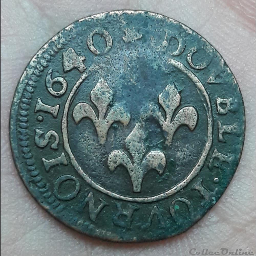 FREDERIC-HENRI de NASSAU 1625-1647 Double tournois monnaie frederic henri de nassau 1625 1647 double tournois