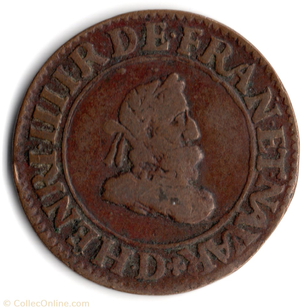 CGKL202 - Double tournois Henri IV 1609D Lyon monnaie france a royale cgkl202 double tournois henri iv 1609d lyon
