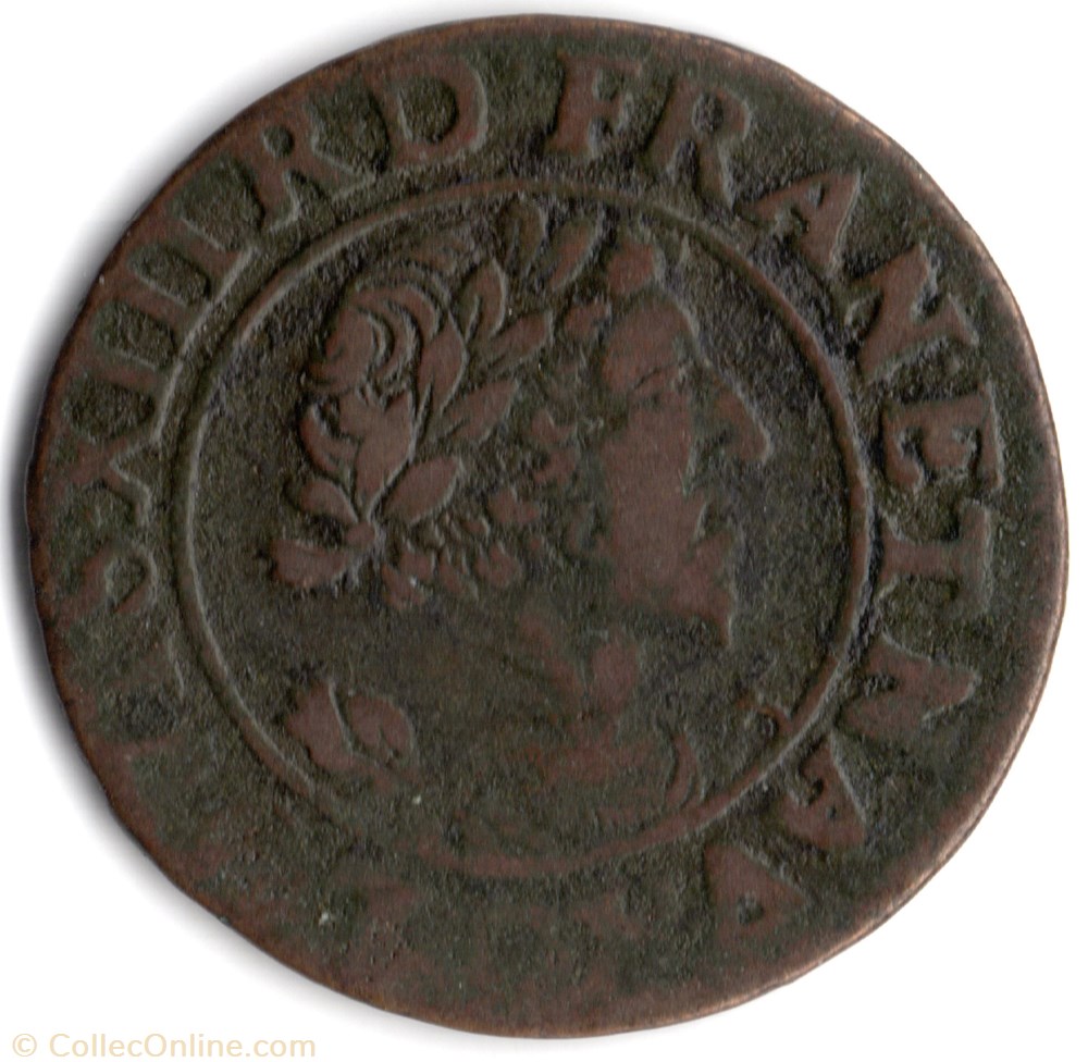 monnaie france a royale cgkl350 double tournois louis xiii lyon