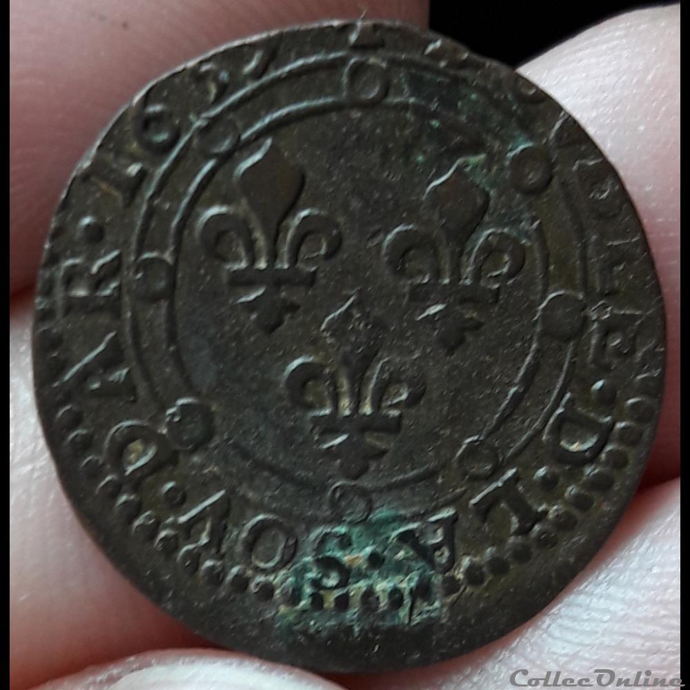 CHARLES II de Gonzague 1637-1665 monnaie france feodale charles ii de gonzague 1637 1665