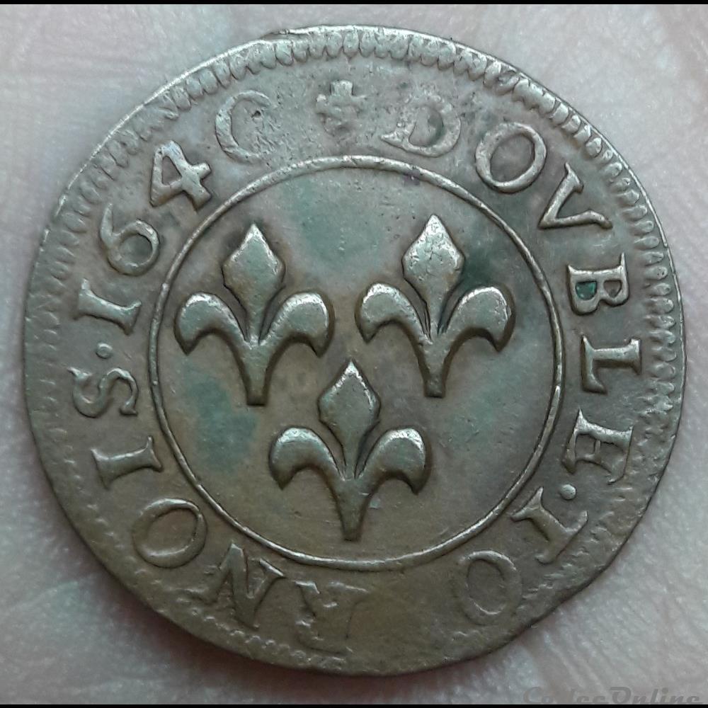 FREDERIC-HENRI de NASSAU 1625-1647 Double tournois monnaie frederic henri de nassau 1625 1647 double tournois