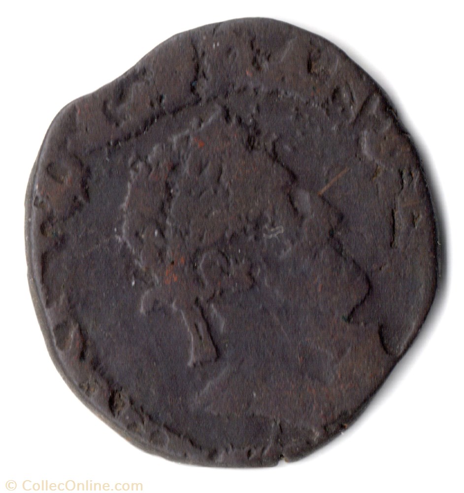 CGKL230 - Double tournois HENRI IV 1594 Saint-Palais monnaie france royale cgkl230 double tournois henri iv 1594 saint palais