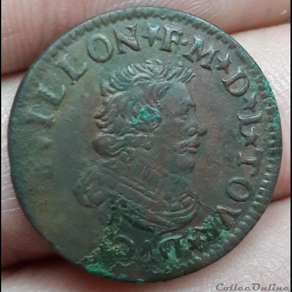 monnaie france feodale frederic maurice de la tour auvergne 1623 1642