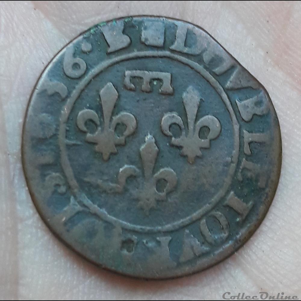 monnaie france feodale gaston orleans 1627 1650 double tournois