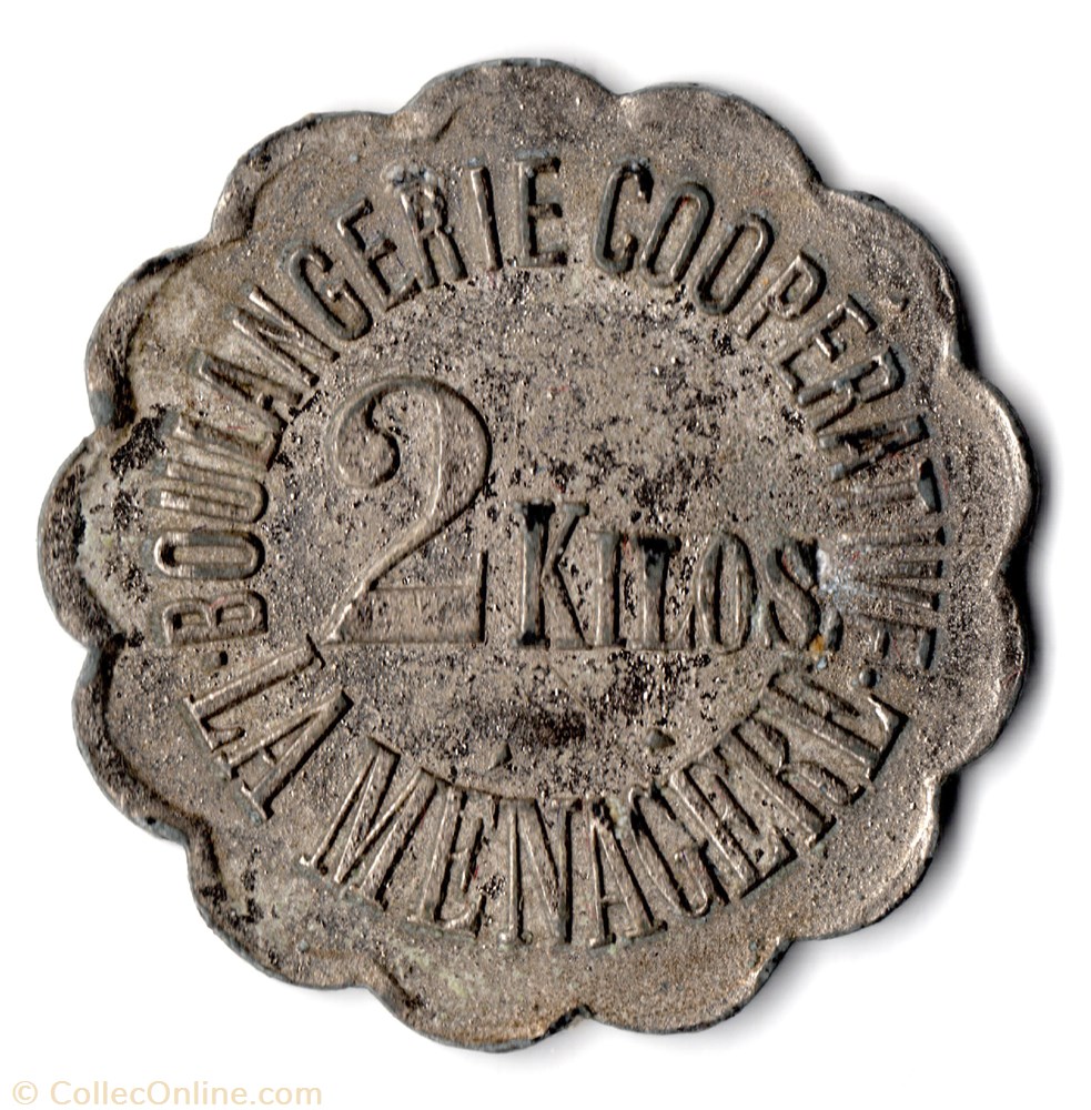 LA MENAGERE monnaie jeton mereaux france la menagere