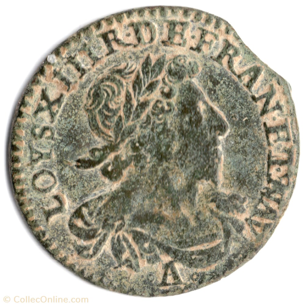 monnaie france royale cgkl398 double tournois louis xiii 1630a paris