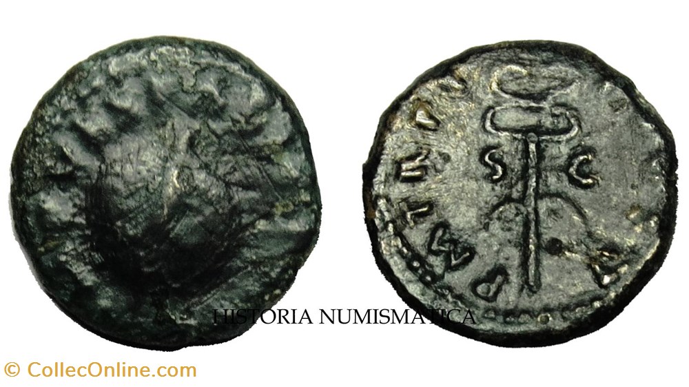 Vespasiano, quadrante monete antico dal al romani imperiali repubblicani vespasiano quadrante