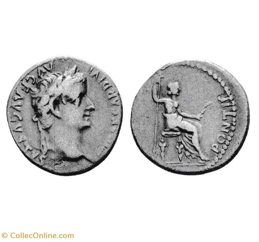 Tiberio, denario monete antico dal al romani imperiali repubblicani tiberio denario