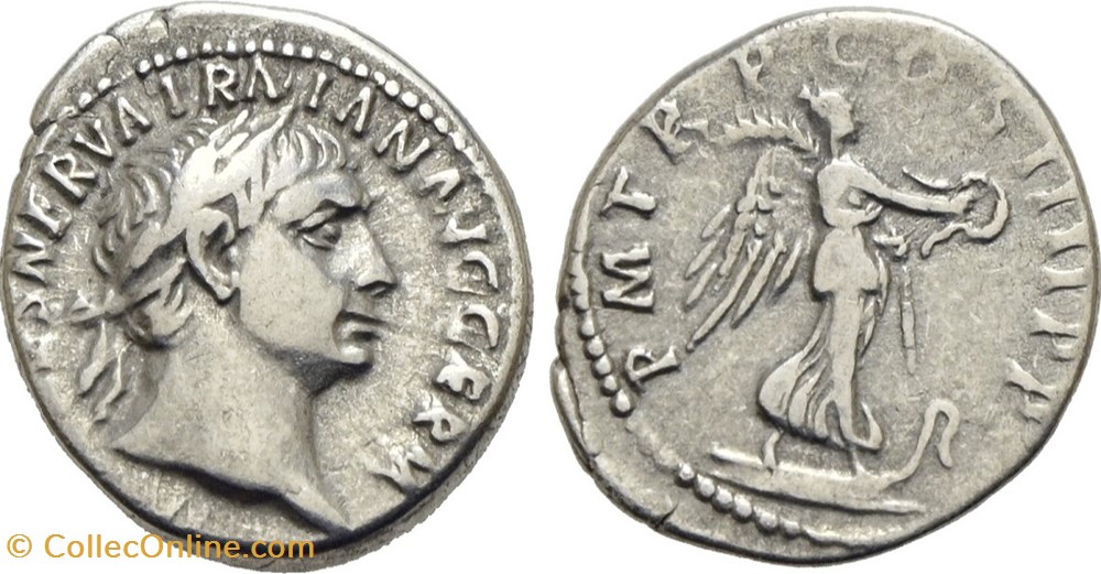 Traiano, denario monete antico dal al romani imperiali repubblicani traiano denario