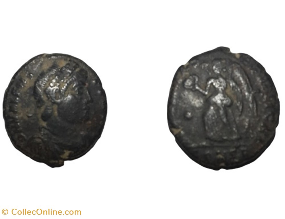 Valente, bronzo monete antico dal romani imperiali repubblicani valente bronzo