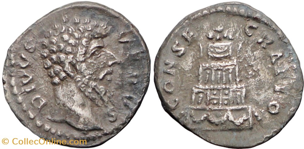 Marco Aurelio per Lucio Vero, denario monete antico dal al romani imperiali repubblicani marco aurelio per lucio vero denario