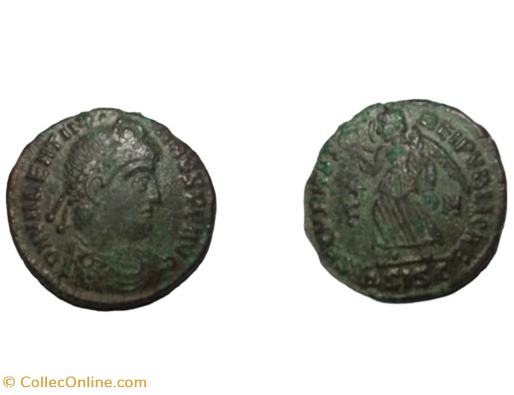 Valentiniano I, bronzo monete antico dal romani imperiali repubblicani valentiniano i bronzo
