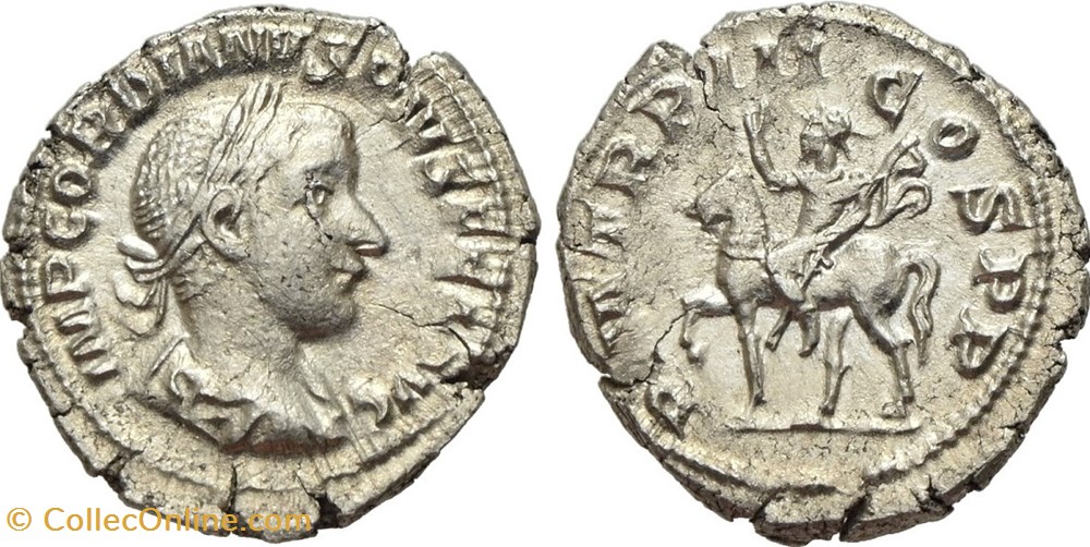 monete antico dal al romani imperiali repubblicani gordiano iii denario