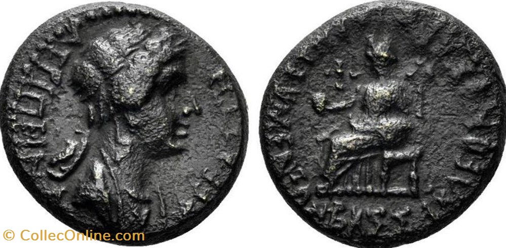 Nerone per Agrippina II, bronzo monete antico dal al romani imperiali repubblicani nerone per agrippina ii bronzo