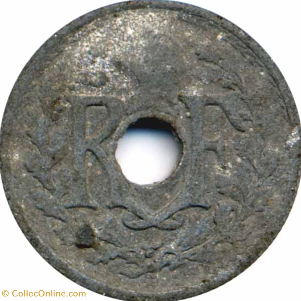 Dix Centimes Lindauer - Petit module monnaies monde france dix centimes lindauer petit module